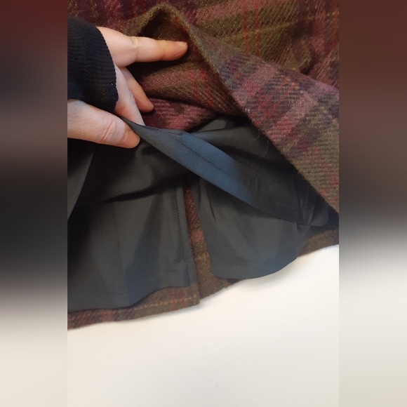 L.L. Bean purple/green plaid pencil skirt - size 12 - Picture 5 of 7